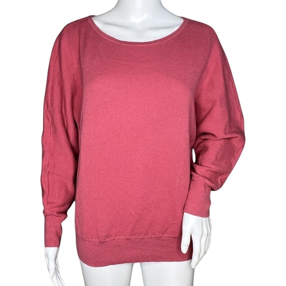 Chicos Sweater Womens Medium 1 Pink Cozy Casual Workwear Versatile Minimalist